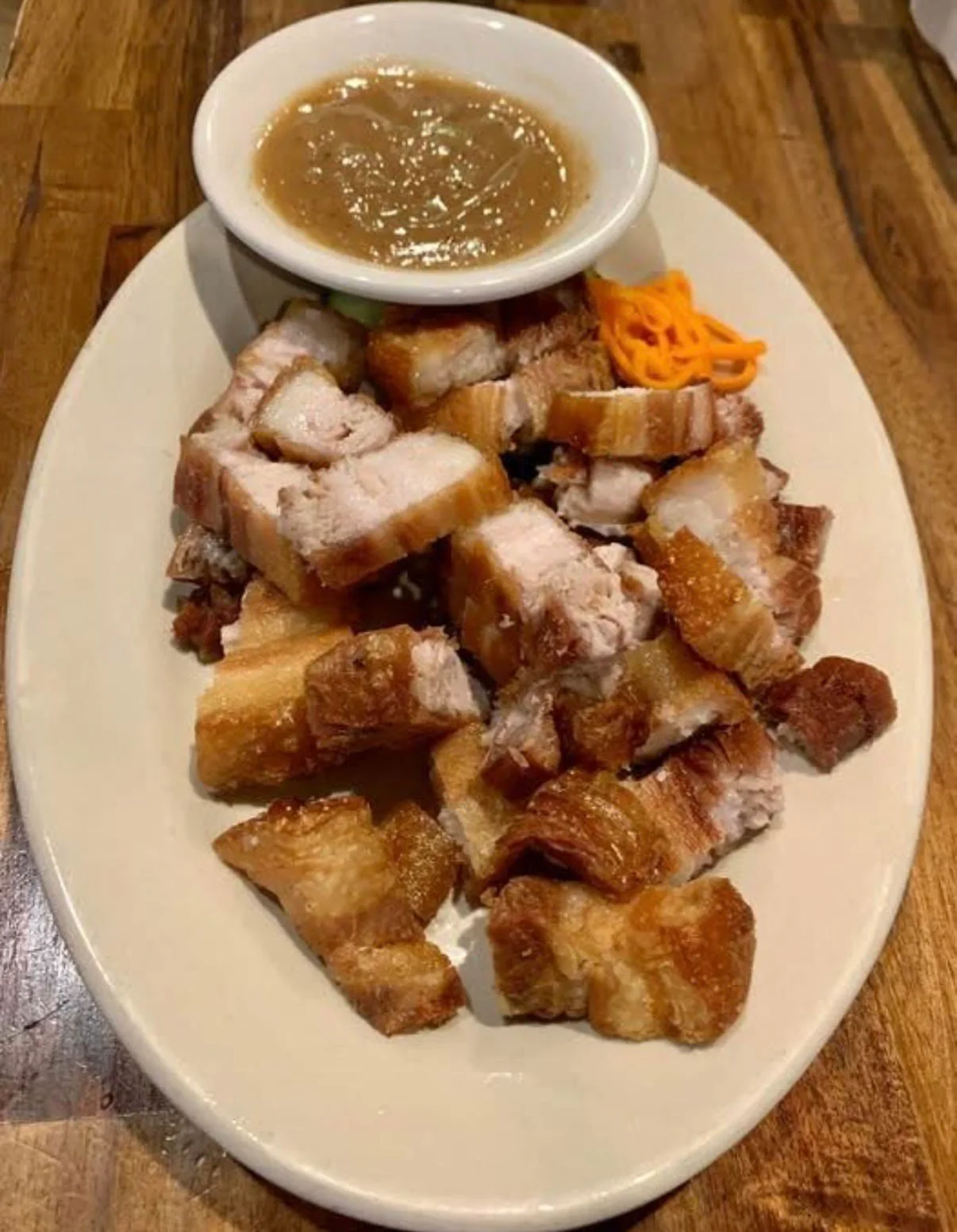 Lechon kawali, crispy pork belly